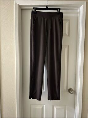 Athleta Dark Brown Straight Leg Pull-On Pants